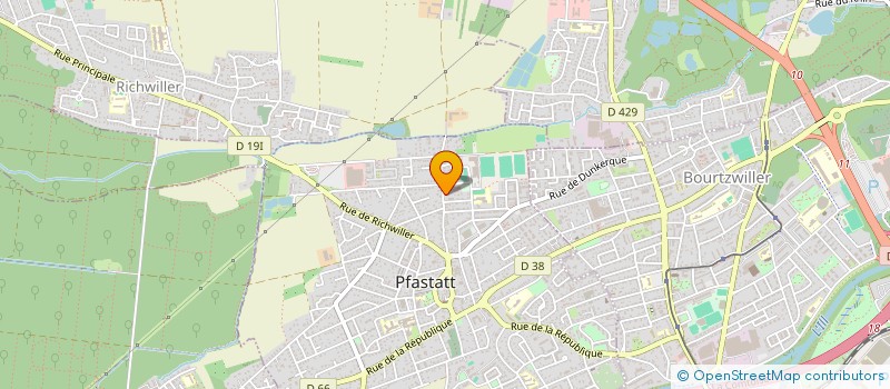 localisation de l'entreprise MONSIEUR CORENTIN GULDENFELS  PFASTATT