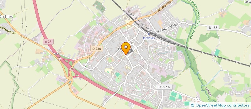 localisation de l'entreprise MONSIEUR CORENTIN HAGE  ORCHIES