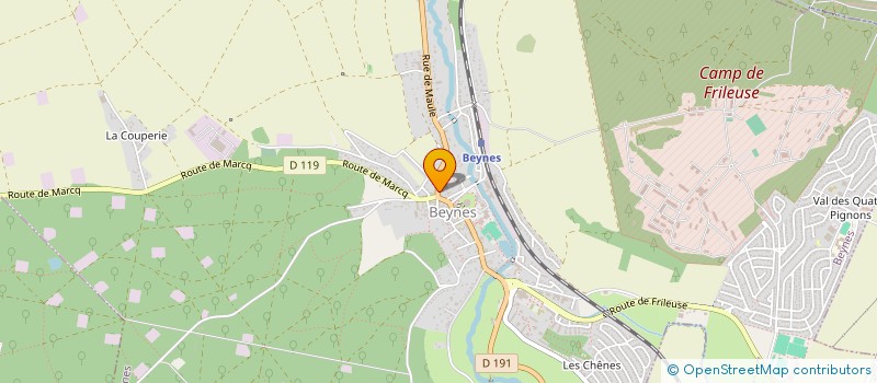 localisation de l'entreprise MONSIEUR CORENTIN HANQUIER  BEYNES