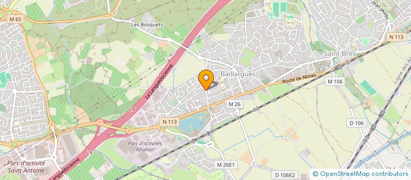 localisation de l'entreprise MONSIEUR CORENTIN HENRY  BAILLARGUES