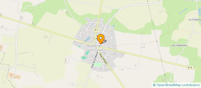 localisation de l'entreprise MONSIEUR CORENTIN HERIVAUX  QUELAINES-SAINT-GAULT