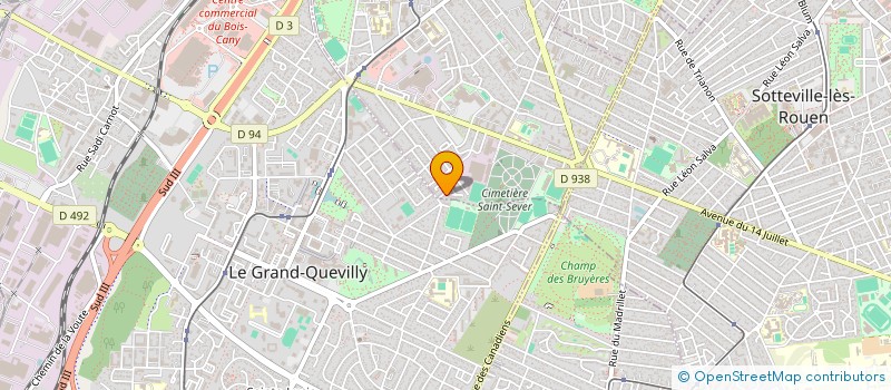 localisation de l'entreprise MONSIEUR CORENTIN HODICQ  LE PETIT-QUEVILLY