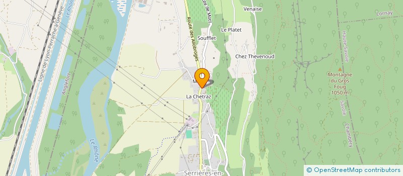 localisation de l'entreprise MONSIEUR CORENTIN HOUILLON  SERRIERES-EN-CHAUTAGNE