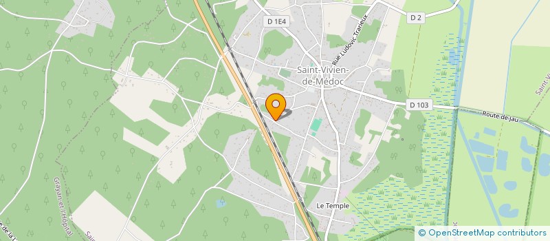 localisation de l'entreprise MONSIEUR CORENTIN HUCHARD  SAINT-VIVIEN-DE-MEDOC