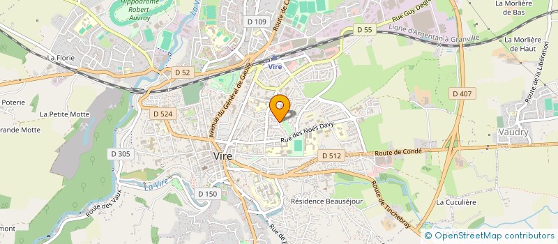 localisation de l'entreprise MONSIEUR CORENTIN HUS  VIRE NORMANDIE