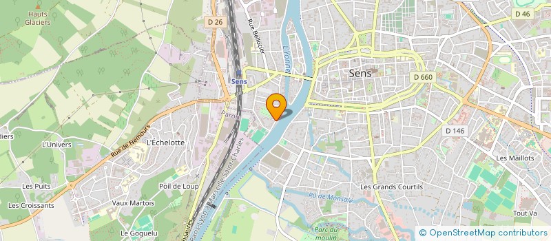 localisation de l'entreprise MONSIEUR CORENTIN JARDE  SENS