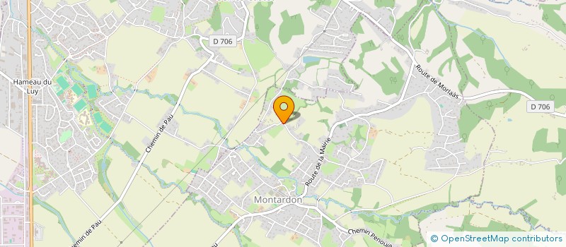 localisation de l'entreprise MONSIEUR CORENTIN JAUD  MONTARDON