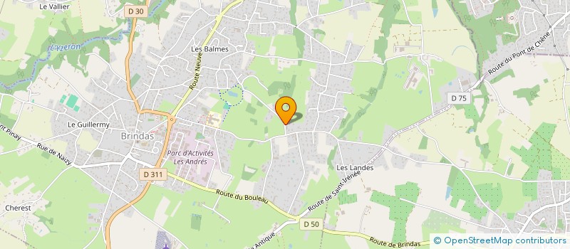 localisation de l'entreprise MONSIEUR CORENTIN JEAN  BRINDAS