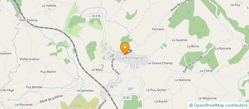 localisation de l'entreprise MONSIEUR CORENTIN JUGE à LA PORCHERIE