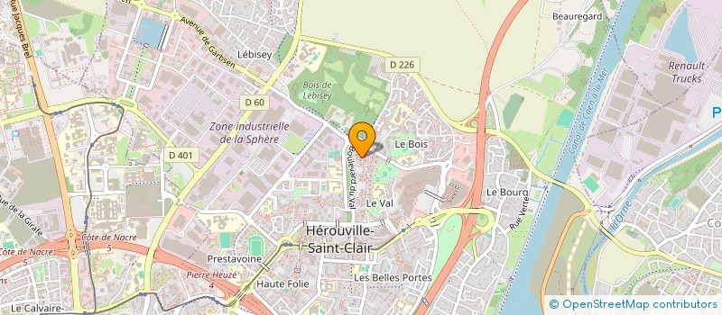 localisation de l'entreprise MONSIEUR CORENTIN KERLOCH  HEROUVILLE-SAINT-CLAIR