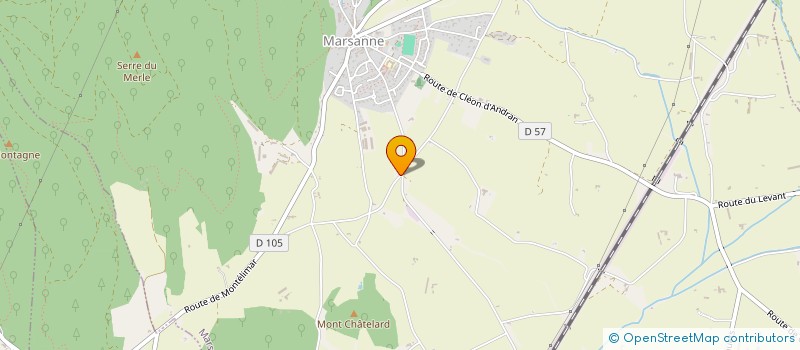 localisation de l'entreprise MONSIEUR CORENTIN LAGIER  MARSANNE