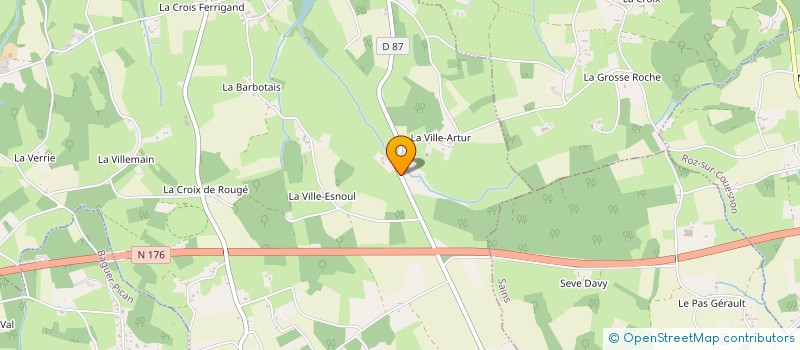 localisation de l'entreprise MONSIEUR CORENTIN LAMOTTE  SAINT-BROLADRE