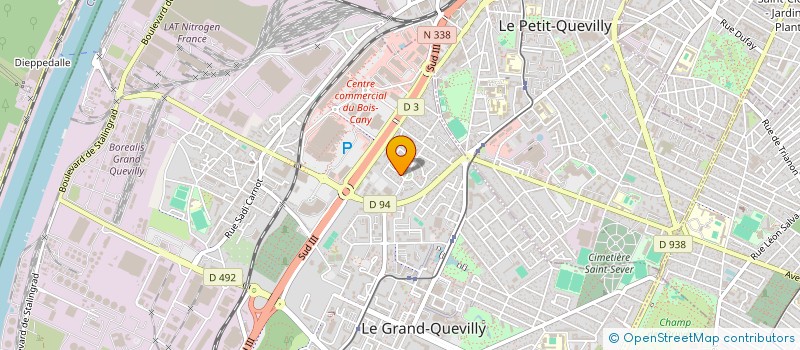 localisation de l'entreprise MONSIEUR CORENTIN LANGLAIS  LE GRAND-QUEVILLY