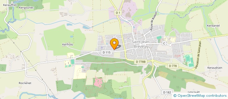 localisation de l'entreprise MONSIEUR CORENTIN LE BERRE  SAINT-JEAN-BREVELAY