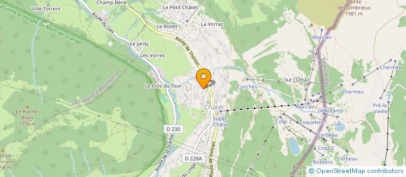 localisation de l'entreprise MONSIEUR CORENTIN LE DENMAT  CHATEL