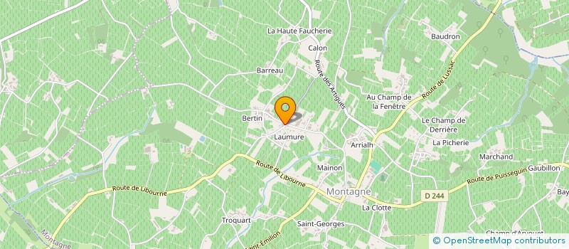 localisation de l'entreprise MONSIEUR CORENTIN LE LAY  MONTAGNE