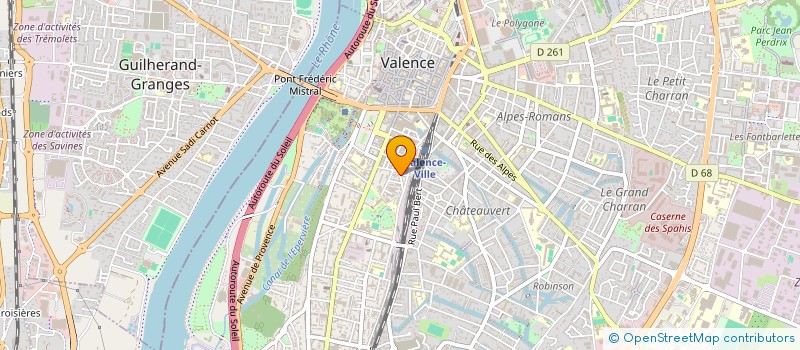 localisation de l'entreprise MONSIEUR CORENTIN LEBRAT à VALENCE