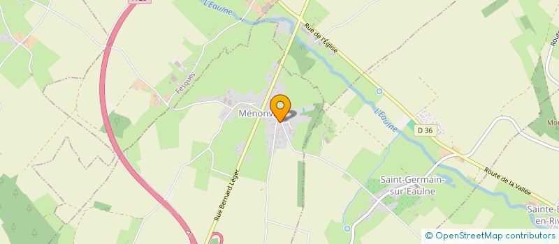 localisation de l'entreprise MONSIEUR CORENTIN LECLERC  MENONVAL