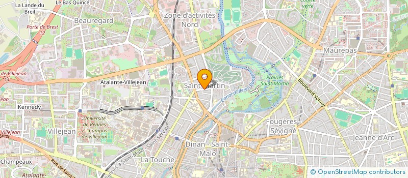 localisation de l'entreprise MONSIEUR CORENTIN LEFEBVRE  RENNES