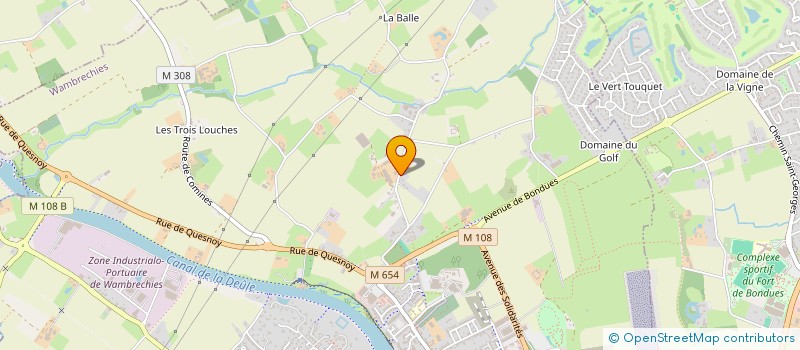 localisation de l'entreprise MONSIEUR CORENTIN LEFEBVRE  WAMBRECHIES