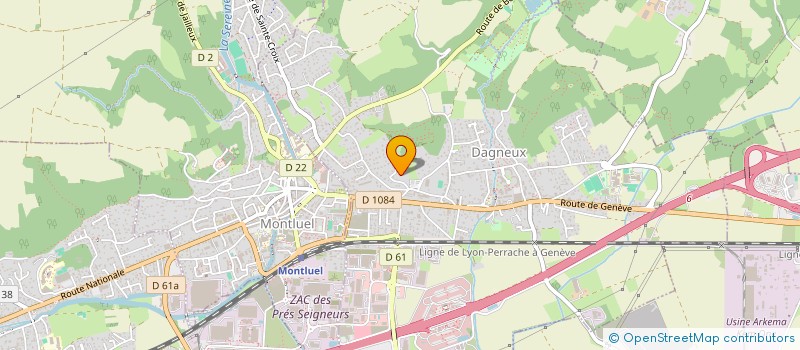 localisation de l'entreprise MONSIEUR CORENTIN LEONELLI à DAGNEUX