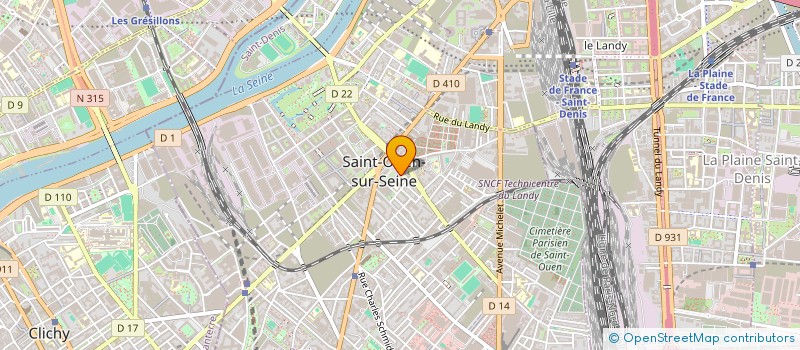 localisation de l'entreprise MONSIEUR CORENTIN LEROUX à SAINT-OUEN-SUR-SEINE