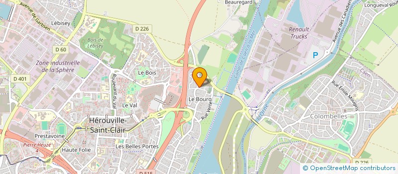 localisation de l'entreprise MONSIEUR CORENTIN LEVARD  HEROUVILLE-SAINT-CLAIR