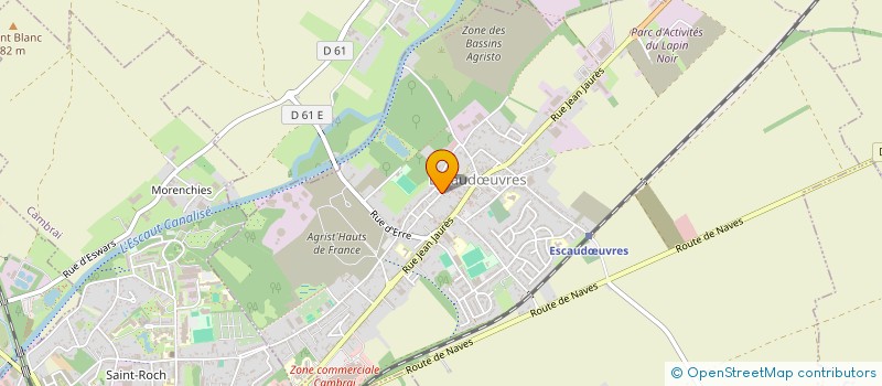 localisation de l'entreprise MONSIEUR CORENTIN LUDOVIC  ESCAUDUVRES