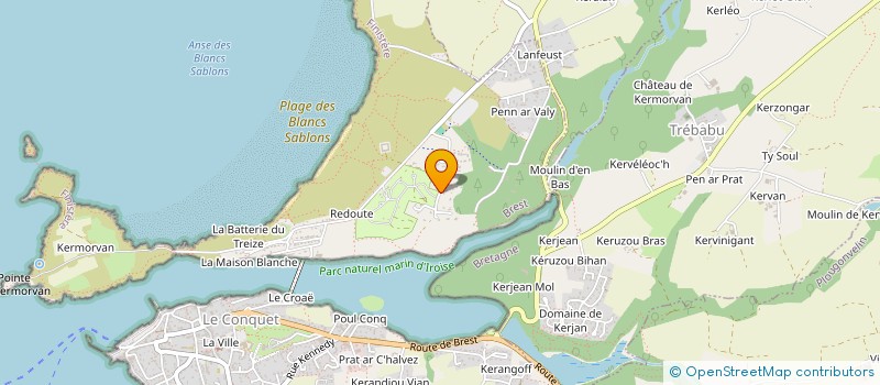 localisation de l'entreprise MONSIEUR CORENTIN MAGNIER  LE CONQUET