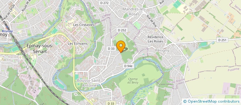 localisation de l'entreprise MONSIEUR CORENTIN MAIRE  BOUSSY-SAINT-ANTOINE