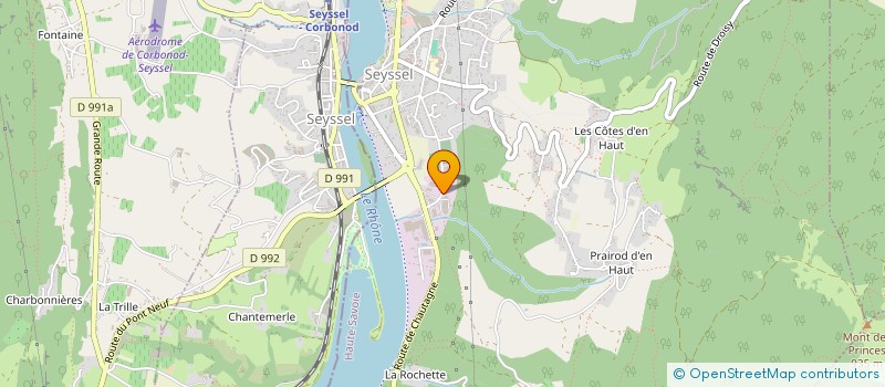 localisation de l'entreprise MONSIEUR CORENTIN MARCET  SEYSSEL
