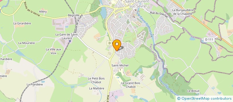 localisation de l'entreprise MONSIEUR CORENTIN MARTINEAU  SAINT-LAURENT-SUR-SEVRE