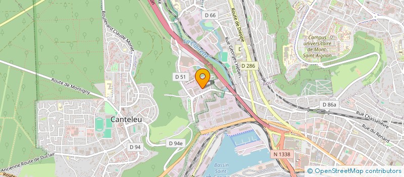 localisation de l'entreprise MONSIEUR CORENTIN MARY  CANTELEU