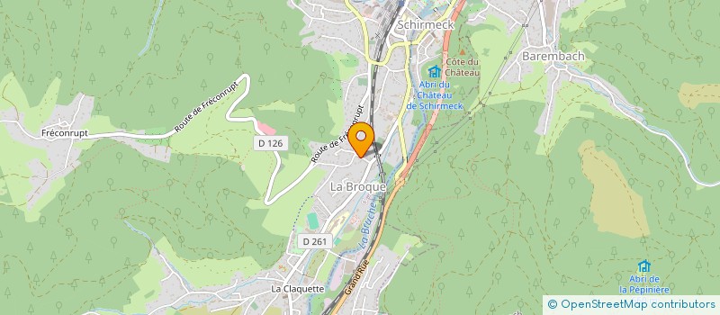 localisation de l'entreprise MONSIEUR CORENTIN MATTERN  LA BROQUE