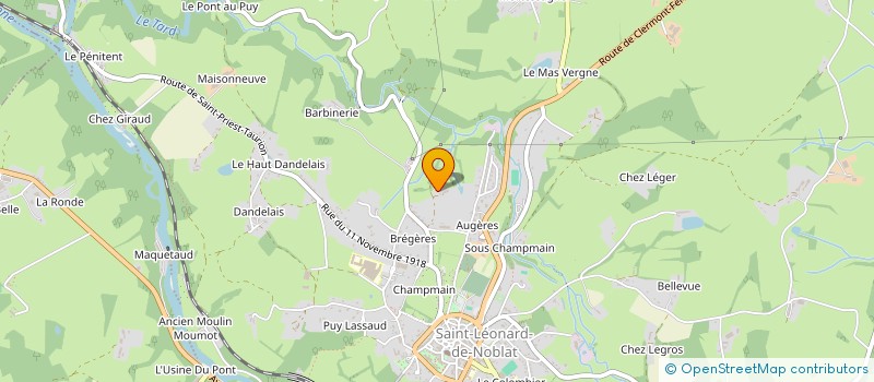 localisation de l'entreprise MONSIEUR CORENTIN MAURIERE  SAINT-LEONARD-DE-NOBLAT