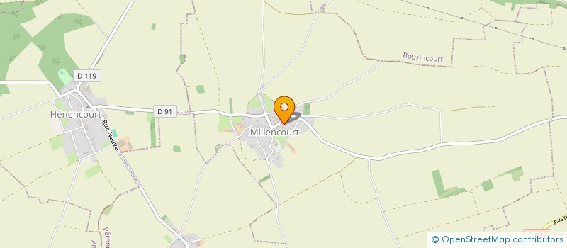 localisation de l'entreprise MONSIEUR CORENTIN MERELLE  MILLENCOURT
