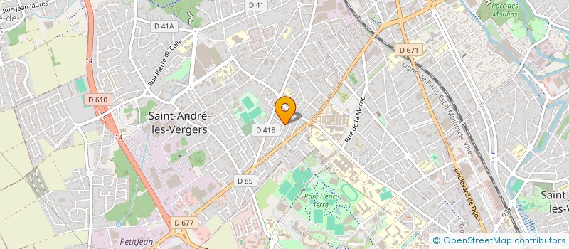 localisation de l'entreprise MONSIEUR CORENTIN MICHEL  SAINT-ANDRE-LES-VERGERS