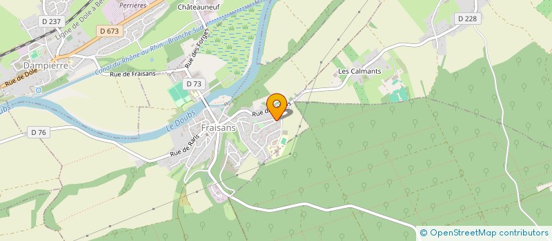 localisation de l'entreprise MONSIEUR CORENTIN MICHEL  FRAISANS