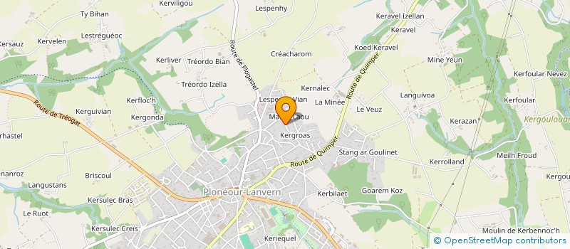 localisation de l'entreprise MONSIEUR CORENTIN MICHEL  PLONEOUR-LANVERN