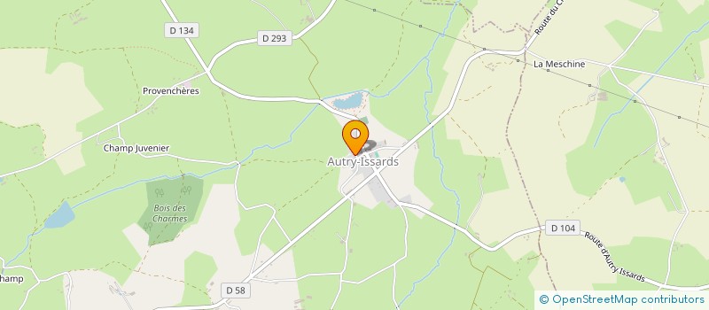 localisation de l'entreprise MONSIEUR CORENTIN MOUTON  MEILLERS