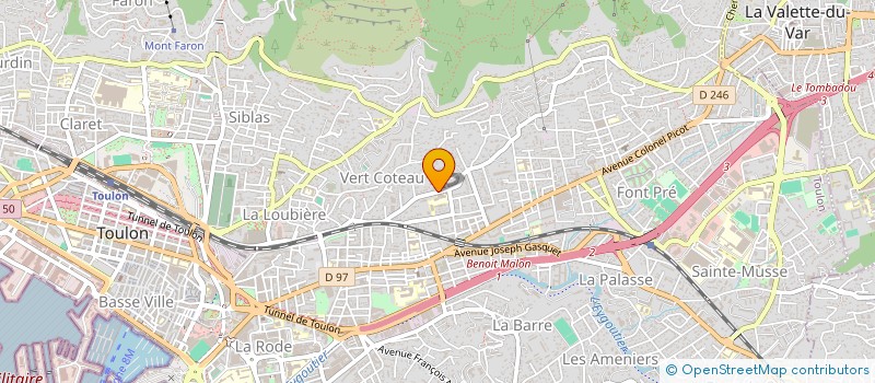 localisation de l'entreprise MONSIEUR CORENTIN NICOD  TOULON