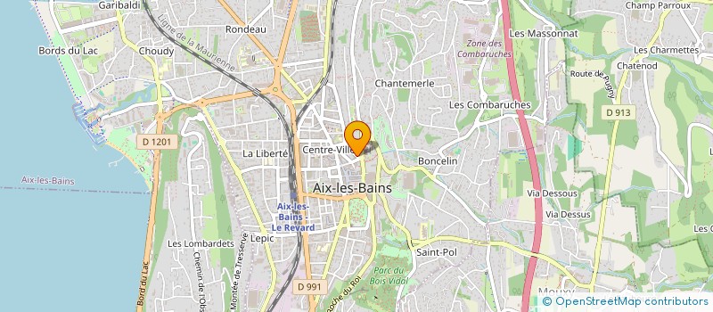 localisation de l'entreprise MONSIEUR CORENTIN NICOLLE à AIX-LES-BAINS