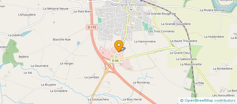 localisation de l'entreprise MONSIEUR CORENTIN PANTALACCI  MARTIGNE-FERCHAUD