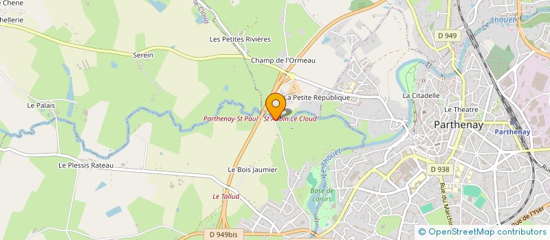 localisation de l'entreprise MONSIEUR CORENTIN PARNAUDEAU  LE TALLUD