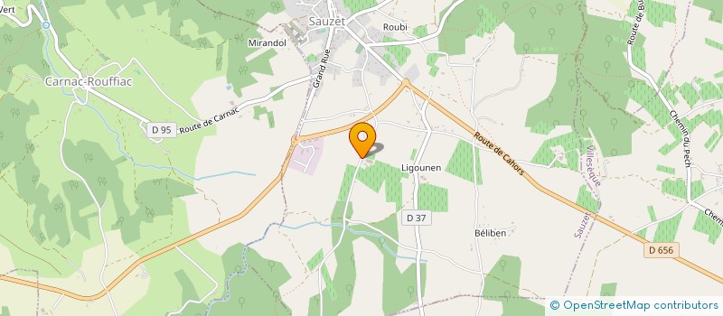 localisation de l'entreprise MONSIEUR CORENTIN PASBEAU  SAUZET