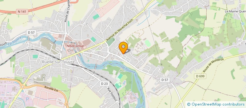 localisation de l'entreprise MONSIEUR CORENTIN PATRAT  RUELLE-SUR-TOUVRE