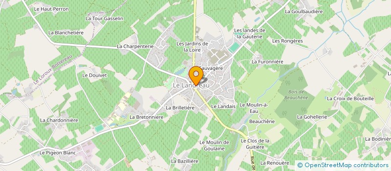 localisation de l'entreprise MONSIEUR CORENTIN PAUVERT à LE LANDREAU