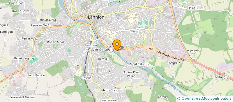 localisation de l'entreprise MONSIEUR CORENTIN PAYET à LANNION
