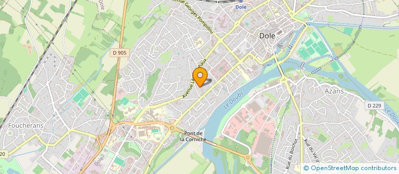 localisation de l'entreprise MONSIEUR CORENTIN PEIGNE à DOLE