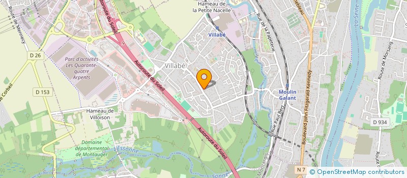 localisation de l'entreprise MONSIEUR CORENTIN PERDRIEAU  VILLABE